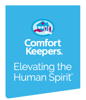 Comfort Keepers logo. Elevating the Human Spirit.