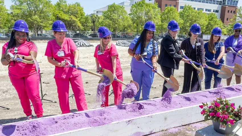 The new Center for Women's Health at East Cooper Medical Center groundbreaking ceremony April 2025 in Mt. Pleasant, SC.